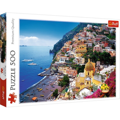 Puzzle 500 elementów Positano, Wybrzeże Amalfickie, Włochy 37145 Trefl