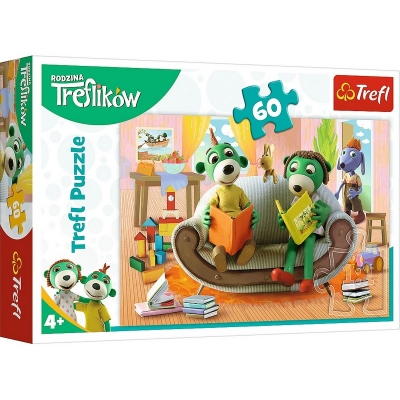 Puzzle 60 elementów - Wspólne czytanie książek 17345 / TREFL