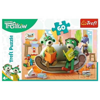 Puzzle 60 elementów - Wspólne czytanie książek 17345 / TREFL