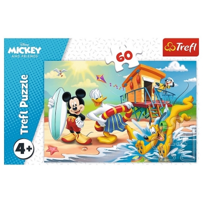 Puzzle 60 elementów - Ciekawy dzień Mikiego i przyjaciół 17359 / TREFL