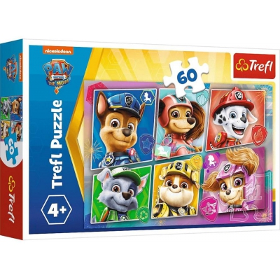 Puzzle 60 el. Psi Patrol Przyjaciele gotowi do akcji 17368 Trefl