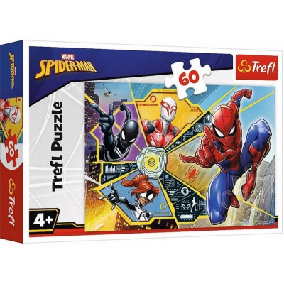 Puzzle 60 el. Marvel Spiderman. W sieci 17372 Trefl