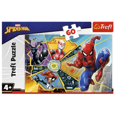 Puzzle 60 el. Marvel Spiderman. W sieci 17372 Trefl