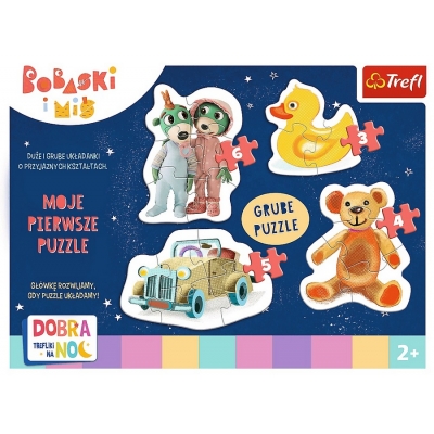 Puzzle Baby Urocze Bobaski - Dobranoc, Trefliki na noc 36095 TREFL