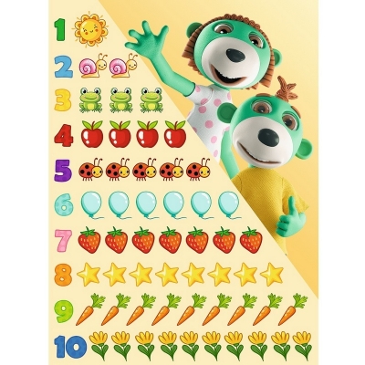Puzzle Edukacyjne Trefliki Poznają Cyferki 15554 / TREFL
