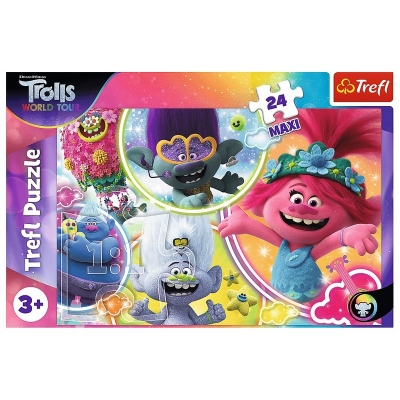 Puzzle Maxi 24 - Muzyczny świat Troli 14318 / TREFL