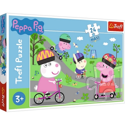 Puzzle Maxi 24 Aktywny Dzień Świnki Peppy 14330 / TREFL
