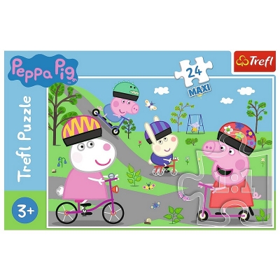 Puzzle Maxi 24 Aktywny Dzień Świnki Peppy 14330 / TREFL