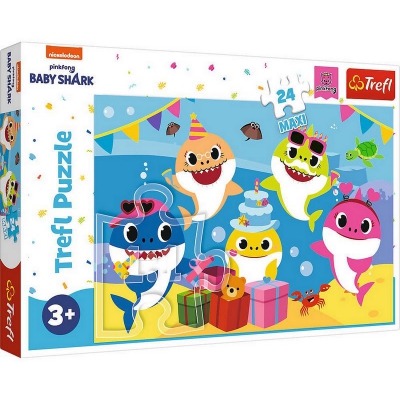 Puzzle Maxi 24 - Wesołe Baby Shark 14337 / TREFL