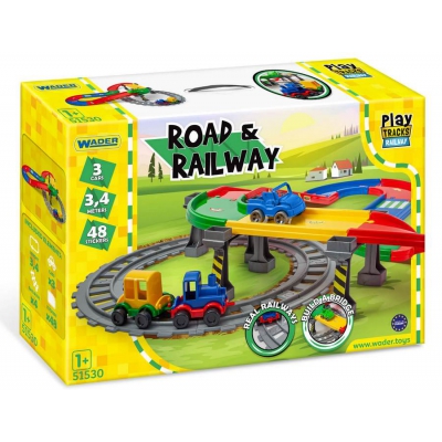 Play Tracks Railway Droga i Kolejka 51530 Wader