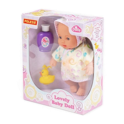 Lalka Bobas "Świetny" 24cm + Zestaw do kąpania 2 elem. w pudełku 78292 Wader-Polesie