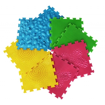 Mata do Masażu Ortopedyczna Modułowa „ORTHO PUZZLE” MIX 