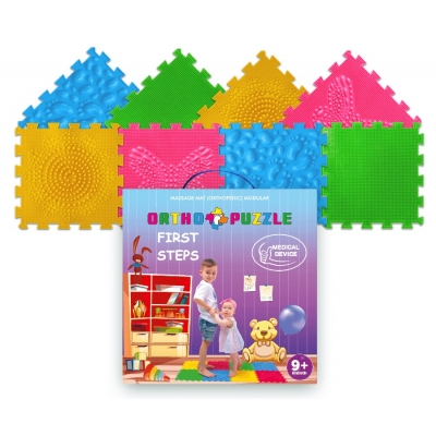 Mata do Masażu Ortopedyczna Modułowa „ORTHO PUZZLE” MIX 