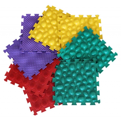 Mata do masażu (ortopedyczna) modułowa ORTHO PUZZLE MIX Sawanna / Wader-Polesie