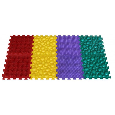 Mata do masażu (ortopedyczna) modułowa ORTHO PUZZLE MIX Sawanna / Wader-Polesie