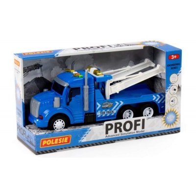 "Profi" Samochód Ewakuator Światło / Dźwięk w Pudełku 86570 Wader-Polesie