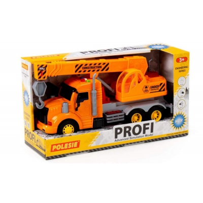"Profi" Samochód Dźwig Światło / Dźwięk w Pudełku 86617 Wader-Polesie