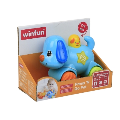 Zwierzaki Naciśnij i Jedź PIESEK 000733 Winfun / Smily Play