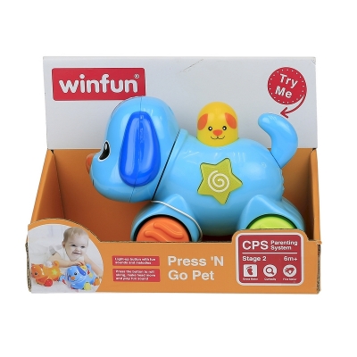 Zwierzaki Naciśnij i Jedź PIESEK 000733 Winfun / Smily Play