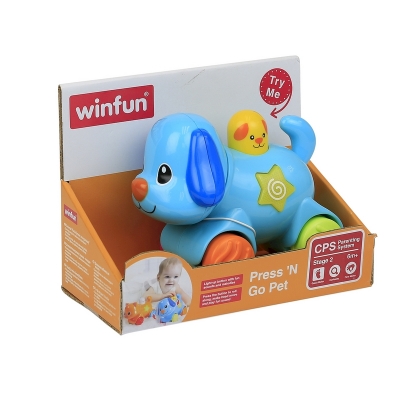 Zwierzaki Naciśnij i Jedź PIESEK 000733 Winfun / Smily Play