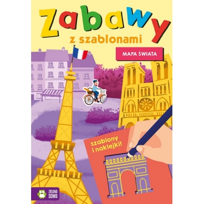 Zabawy z szablonami. Mapa świata / Zielona Sowa